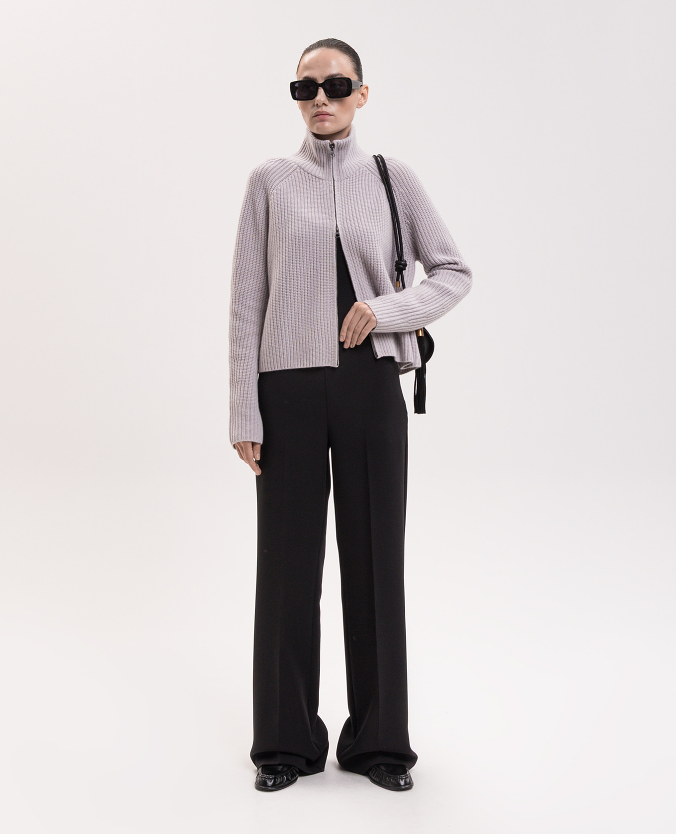 Sadie cashmere cardigan in grey LISA YANG 2