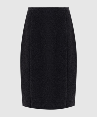 Gray skirt with wool and cashmere