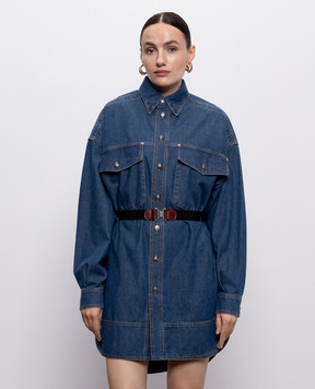 Versace Blue denim dress with belt 10256571A18640