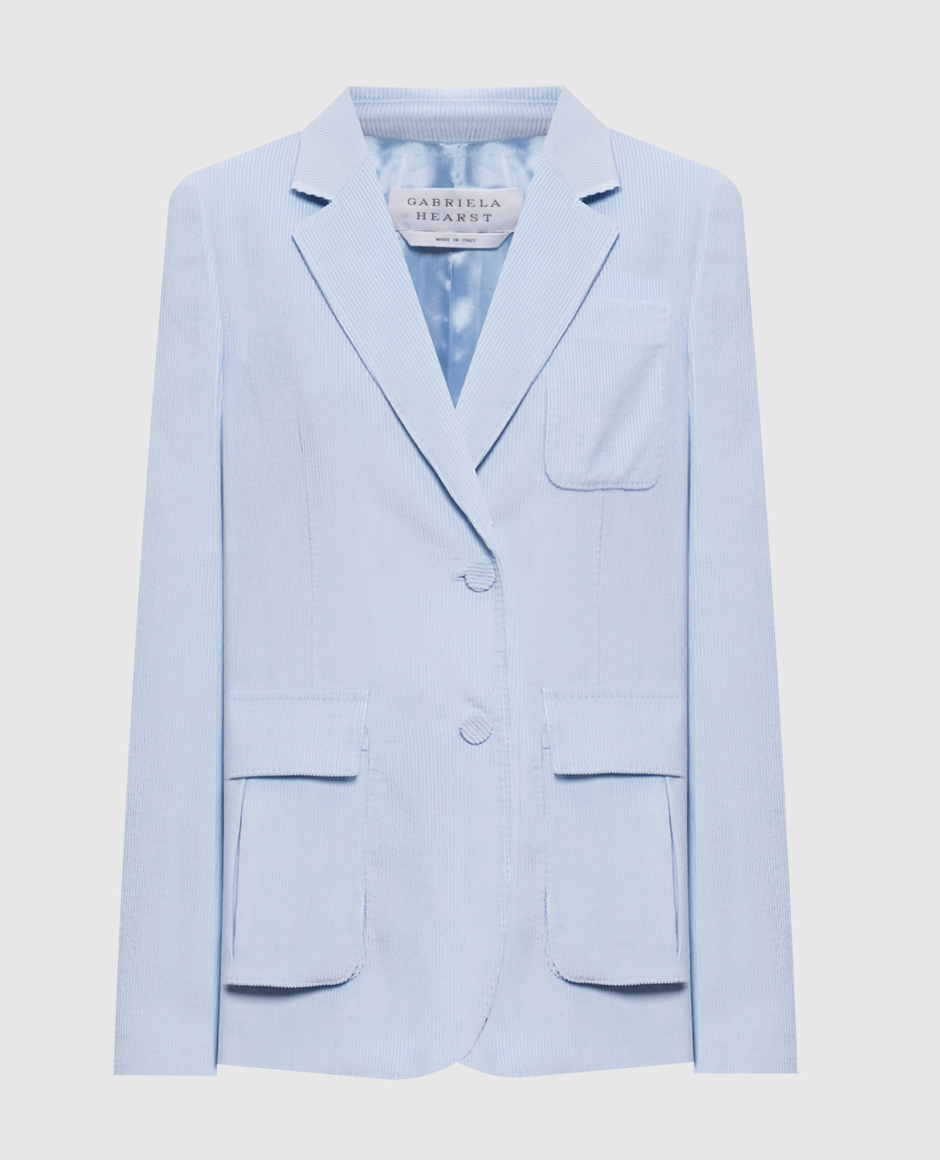 Veste en velours côtelé bleu Louisa