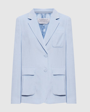 Gabriela Hearst Louisa blue corduroy jacket 4265018T124