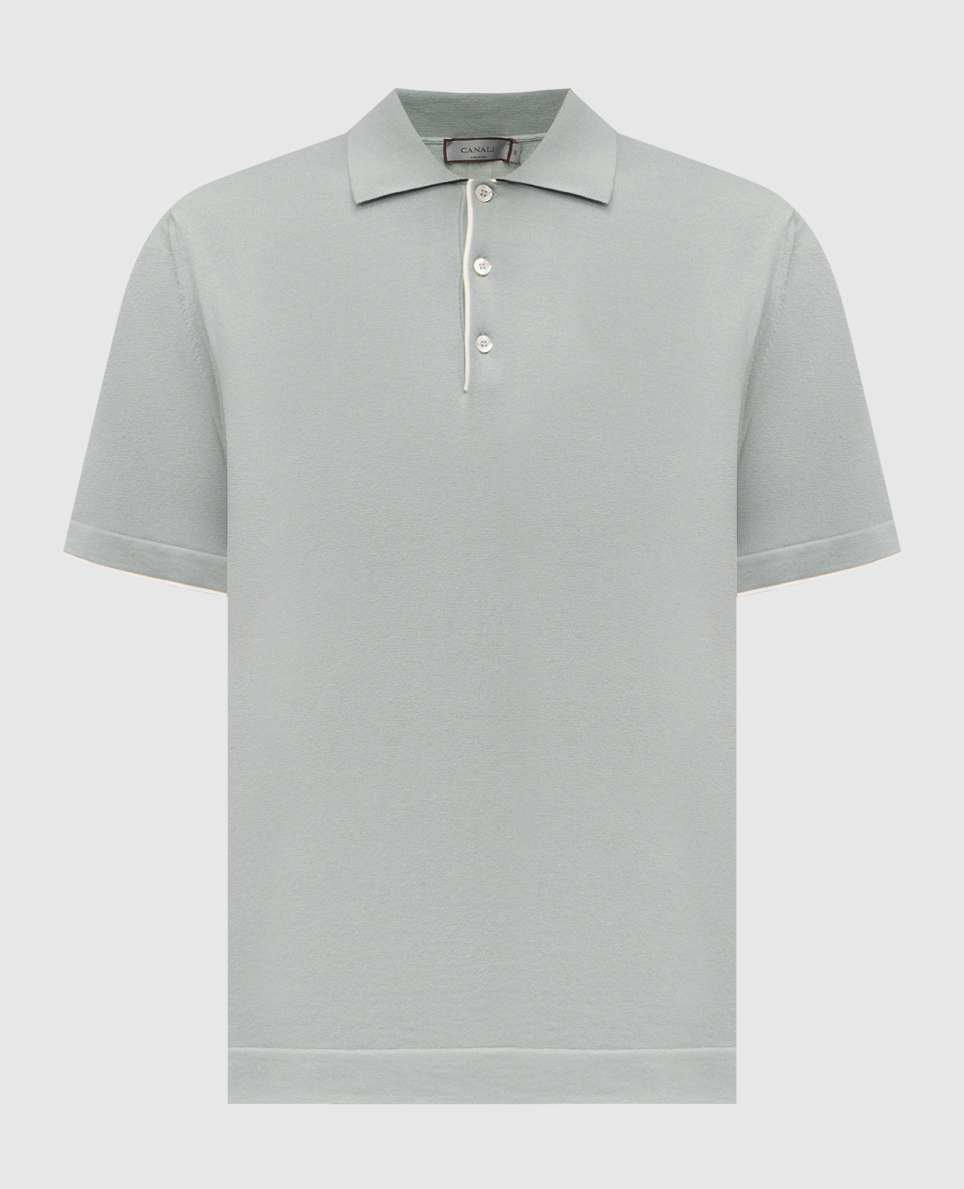 Green polo with silk