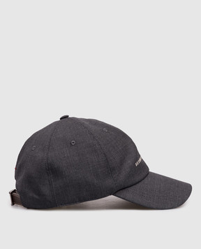Brunello Cucinelli Gray wool cap M032P9850