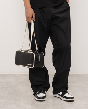 Palm Angels Black tote bag with logo print PAWNN003FB001