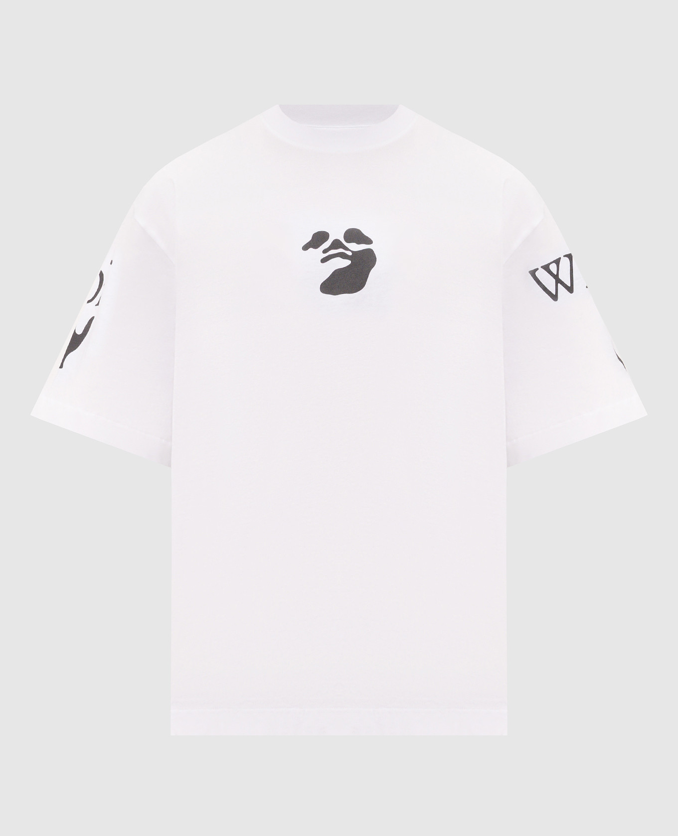 White T-shirt with branded print