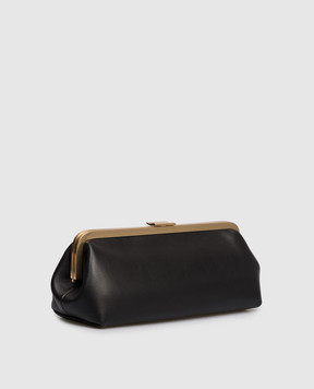 PROENZA SCHOULER Black leather clutch with logo HB261127L014V