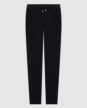 MooRER Blue pants with wool ANTON ANTONWTP