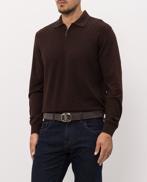 Stefano Ricci Brown suede belt N381SDC574P