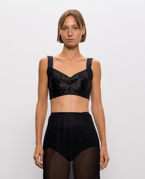 Dolce&Gabbana Black top F7Y28TGDCRP