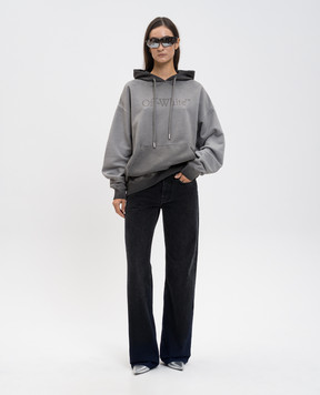 Off-White Grey hoodie with logo 2BB06DF25FLE001