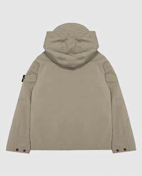 Stone Island Children's khaki jacket with patch L2S164100007S0A271012