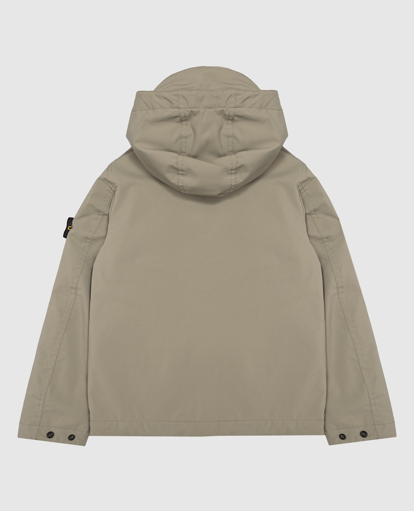 Children's khaki jacket with patch Stone Island 2