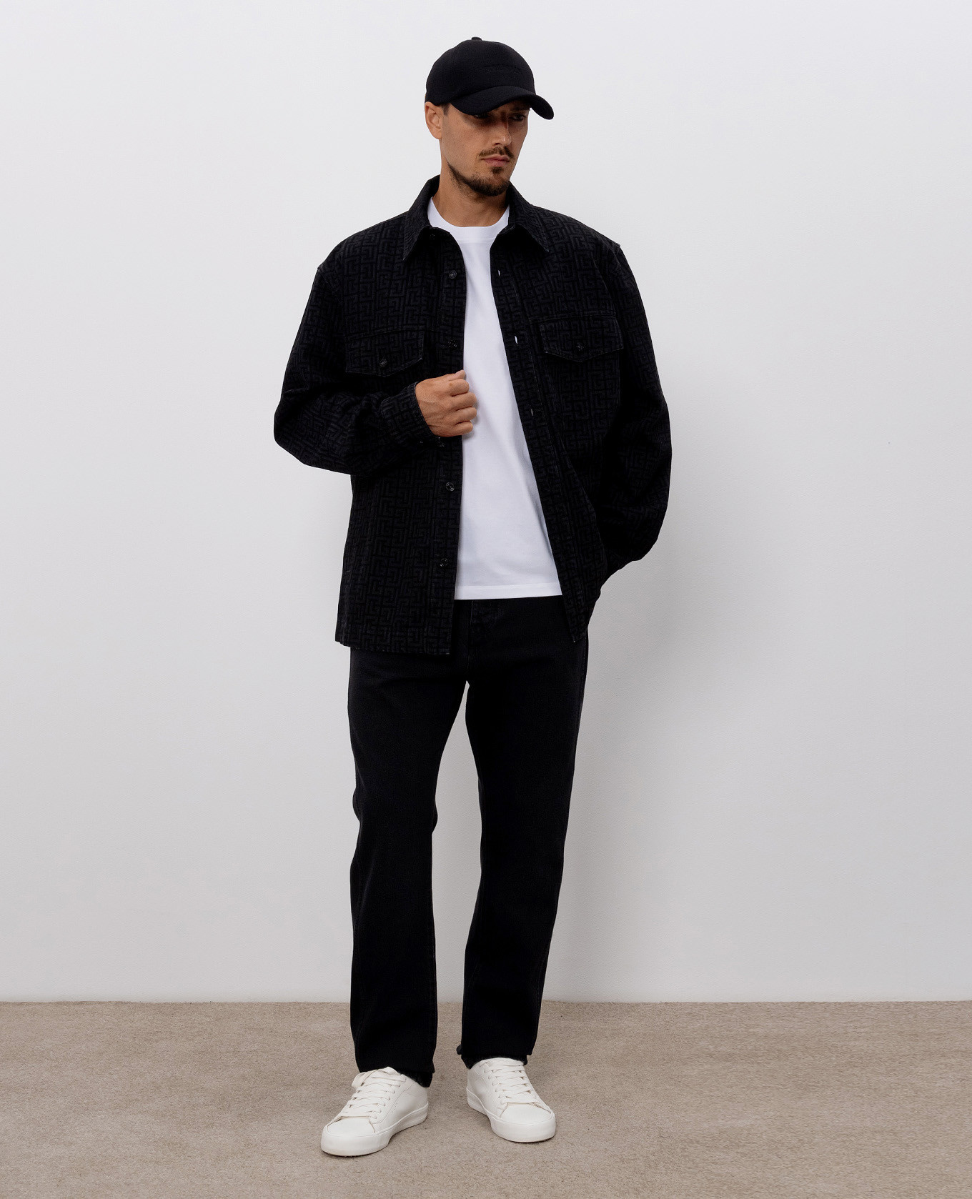 Set of T-shirts with logo patch Balmain 2
