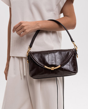 Gianni Chiarini Burgundy leather baguette bag Bea BS12160EEL