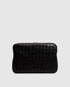 Bottega Veneta Black Intrecciato leather bag with weaving 755925V2HL1