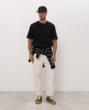 Ami Paris Black T-shirt with emblem UTS357726m