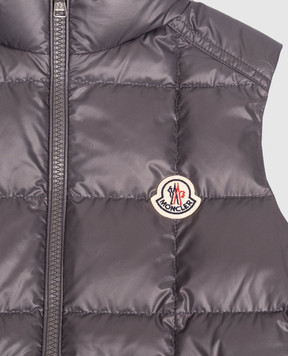 Moncler ENFANT Keir Square Children's Grey Down Vest L29541A00068597YX