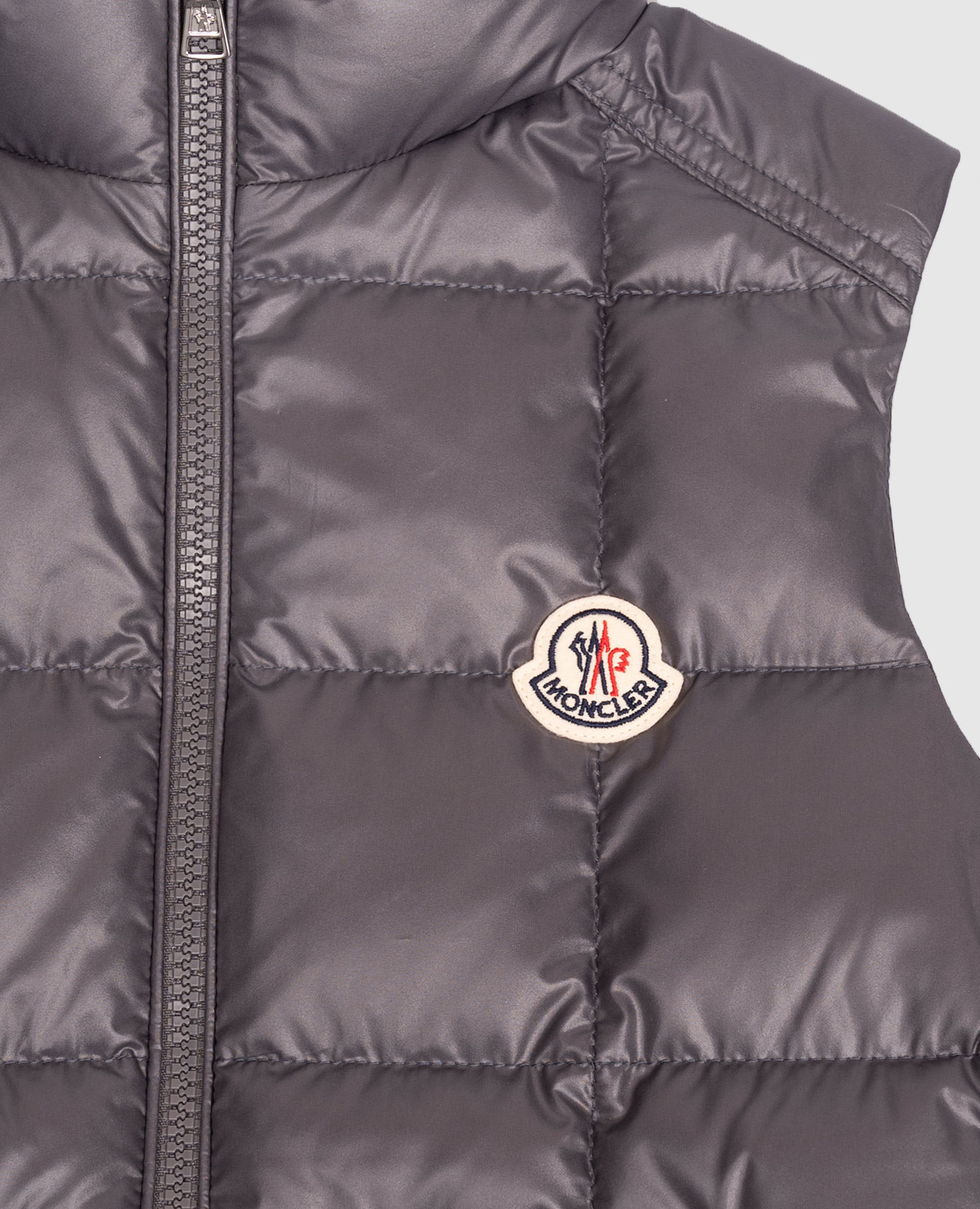 Keir Square Children's Grey Down Vest Moncler ENFANT 3