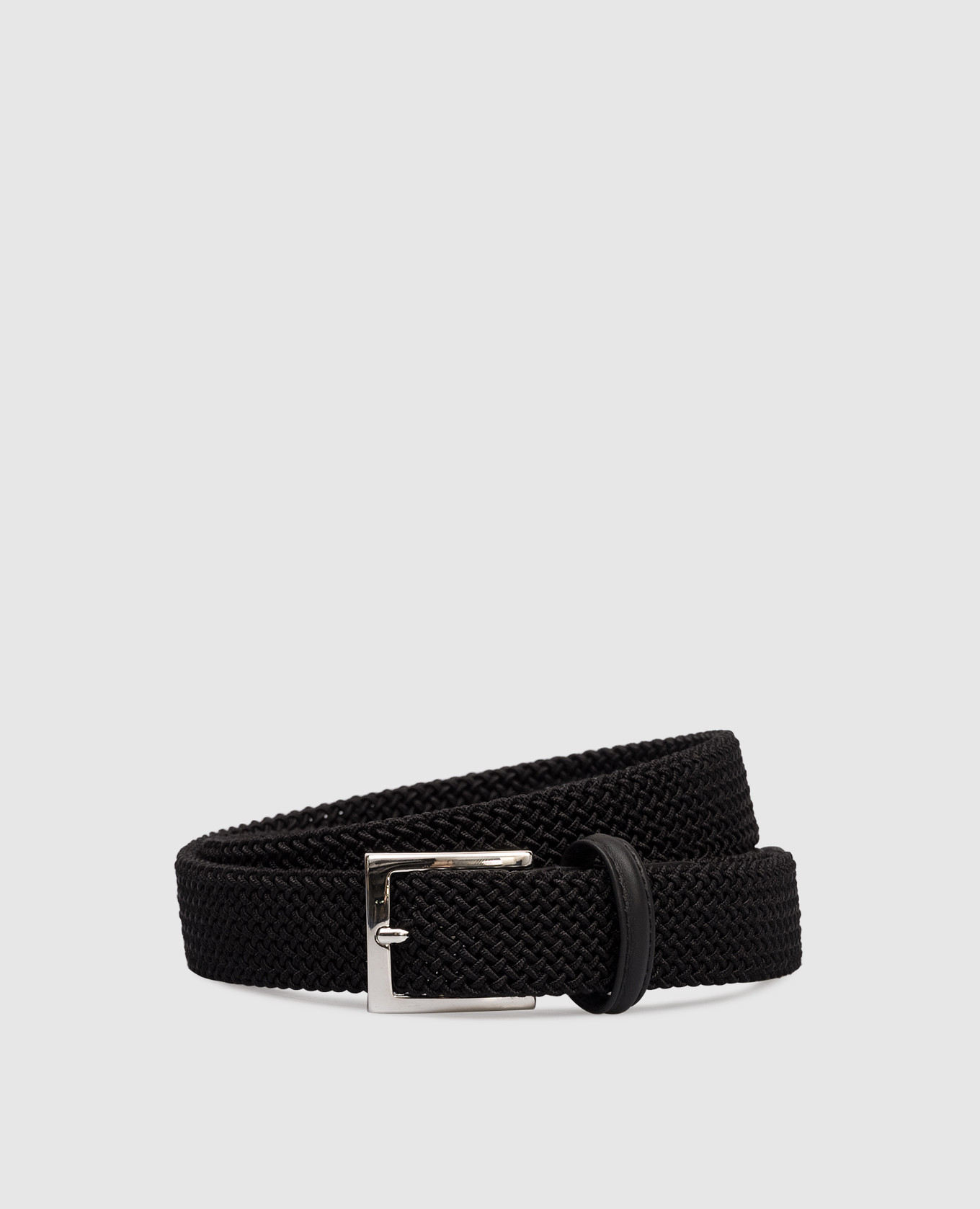 Black braided belt