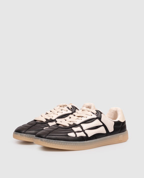 AMIRI Pacific Football Black Leather Sneakers AMSNSN1098