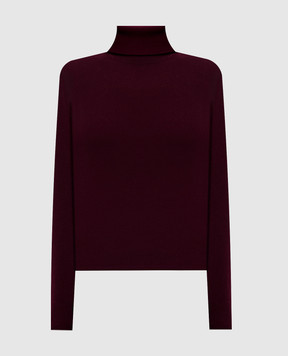 Allude Burgundy cashmere turtleneck 26511195