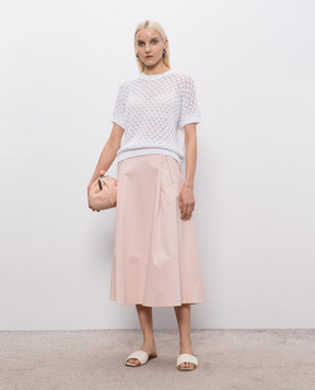 Peserico White openwork top with sequins E99510F0309110