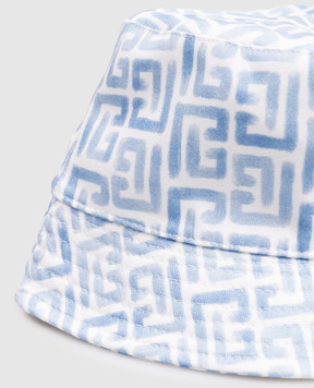 Balmain Children's white panama with PB Labyrinth pattern BY0P57Z3777