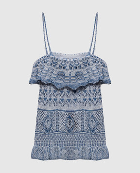 Etro Blue knitted top WRKE0387AV867