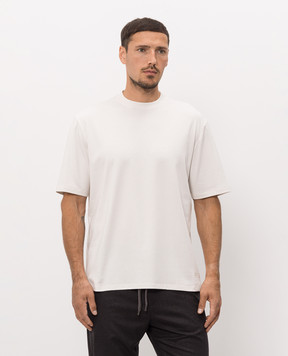 Agnona Ivory silk T-shirt TT11U3YY2077