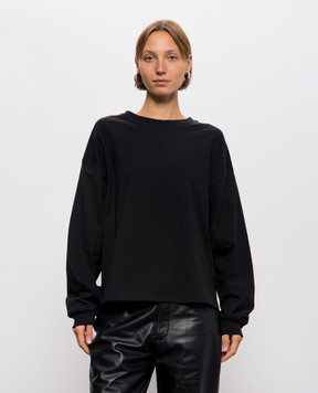 Solotre Black sweatshirt M1AC0071