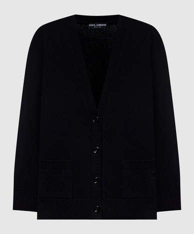 Gilet en laine noire