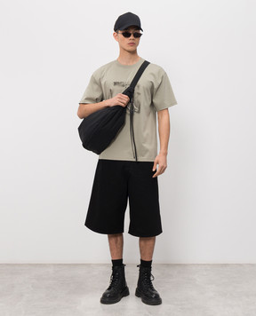 Heliot Emil FOAL khaki T-shirt M09170