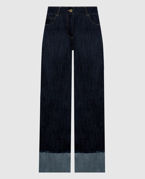 Twinset Blue jeans with cuffs 262LI2JBB