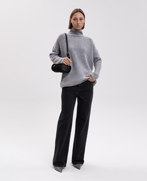 Allude Gray cashmere and silk sweater 26577092