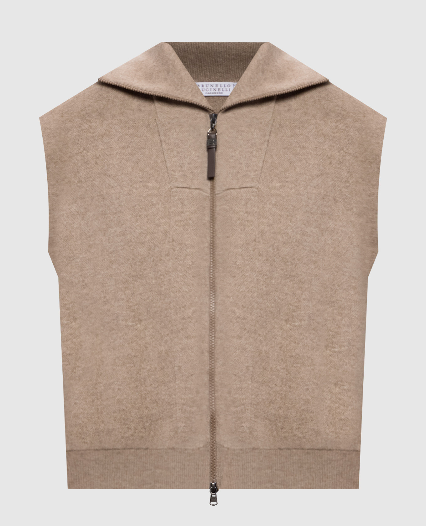 Brown cashmere vest Brunello Cucinelli