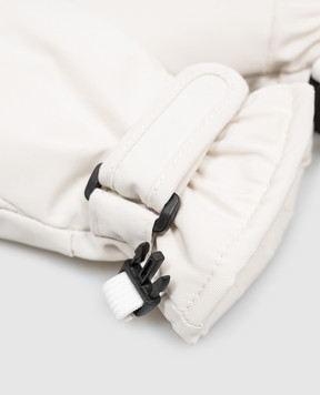 Yves Salomon Enfant Children's combination gloves in ivory color 23WEA010XXM20W