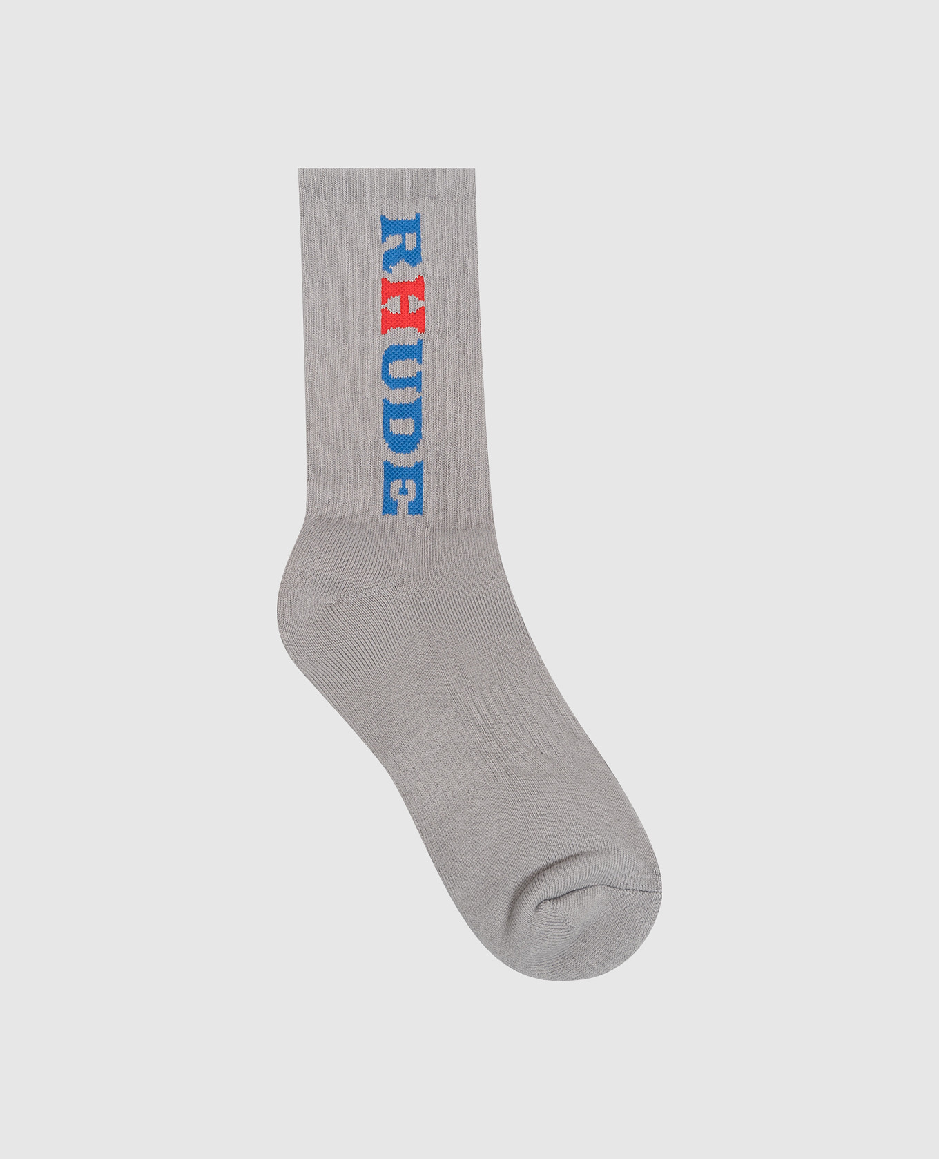 Grey socks with logo Rhude