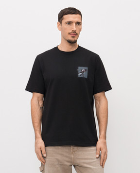 Iceberg Black T-shirt with print F027627A