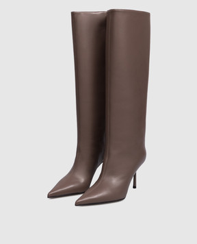 Le Silla Bella brown leather boots 4236C080BMPPGLM