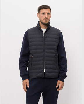Brunello Cucinelli Blue down vest MV4081797