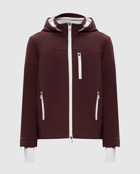 Brunello Cucinelli Burgundy ski jacket MM1347822