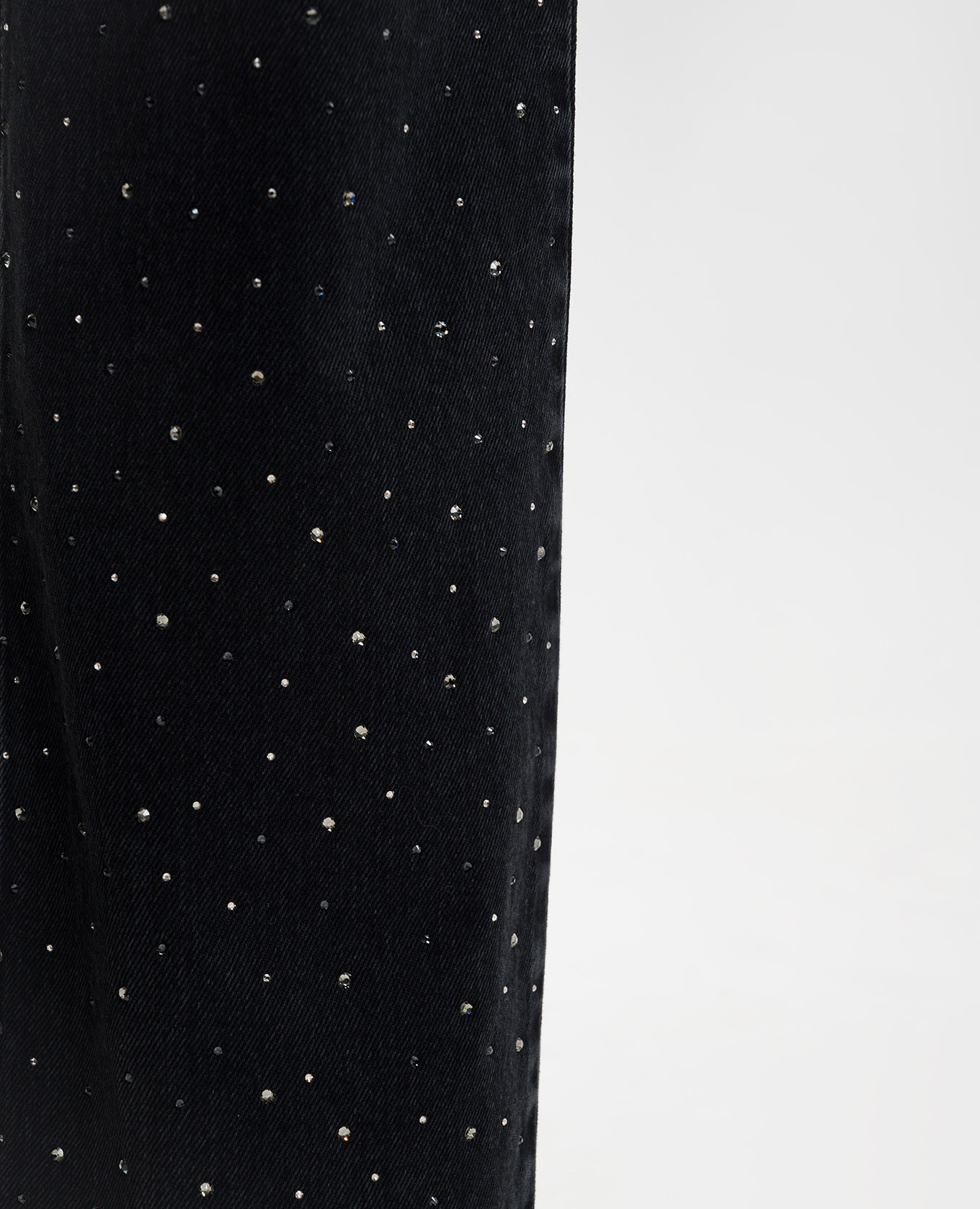 Black Susy jeans with Swarovski crystals Off-White 5