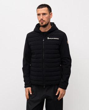 Moncler Grenoble Black windbreaker with logo K20978G0003289ALV
