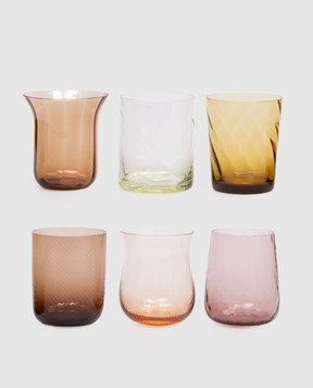 Bitossi Home Set of 6 textured glasses MCV02012