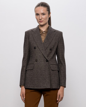 Max Mara Brown double-breasted jacket CRESTA MSTCRESTA