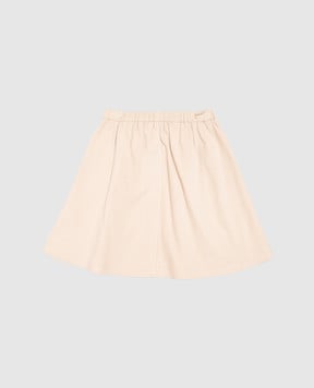Brunello Cucinelli Children's beige corduroy skirt with monil chain BB187G115C