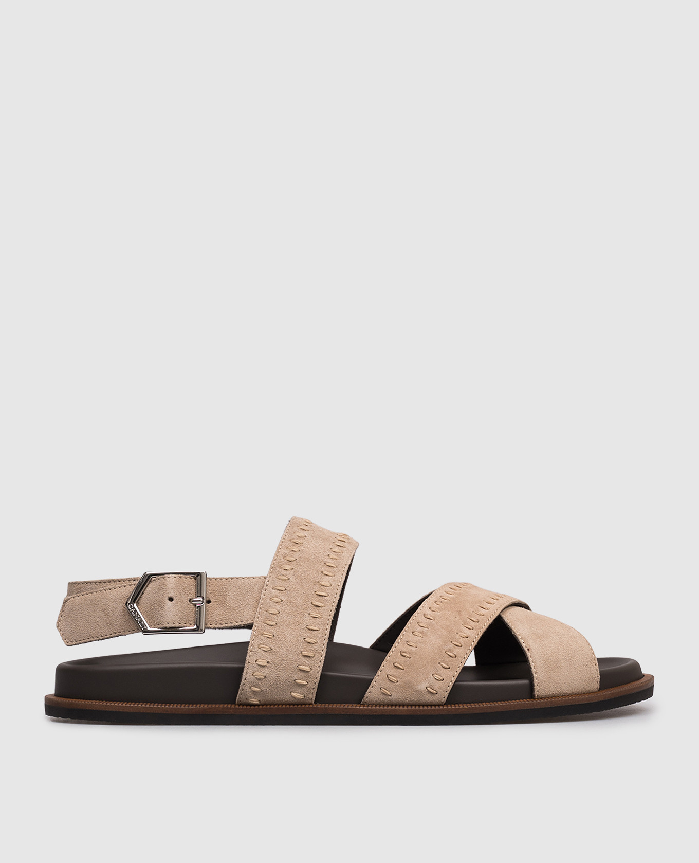 

Beige suede sandals Canali