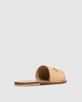 DSQUARED2 Children's combination flip-flops with raffia 827073640