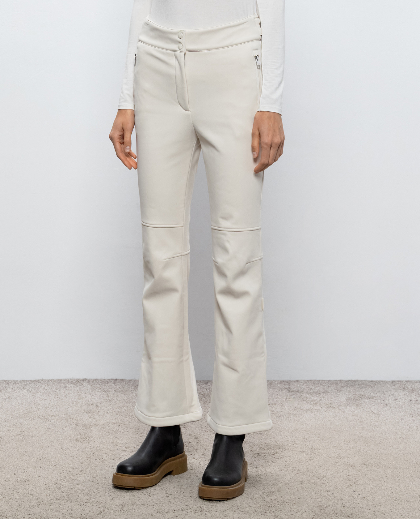 Beige ski pants Yves Salomon SKI 3