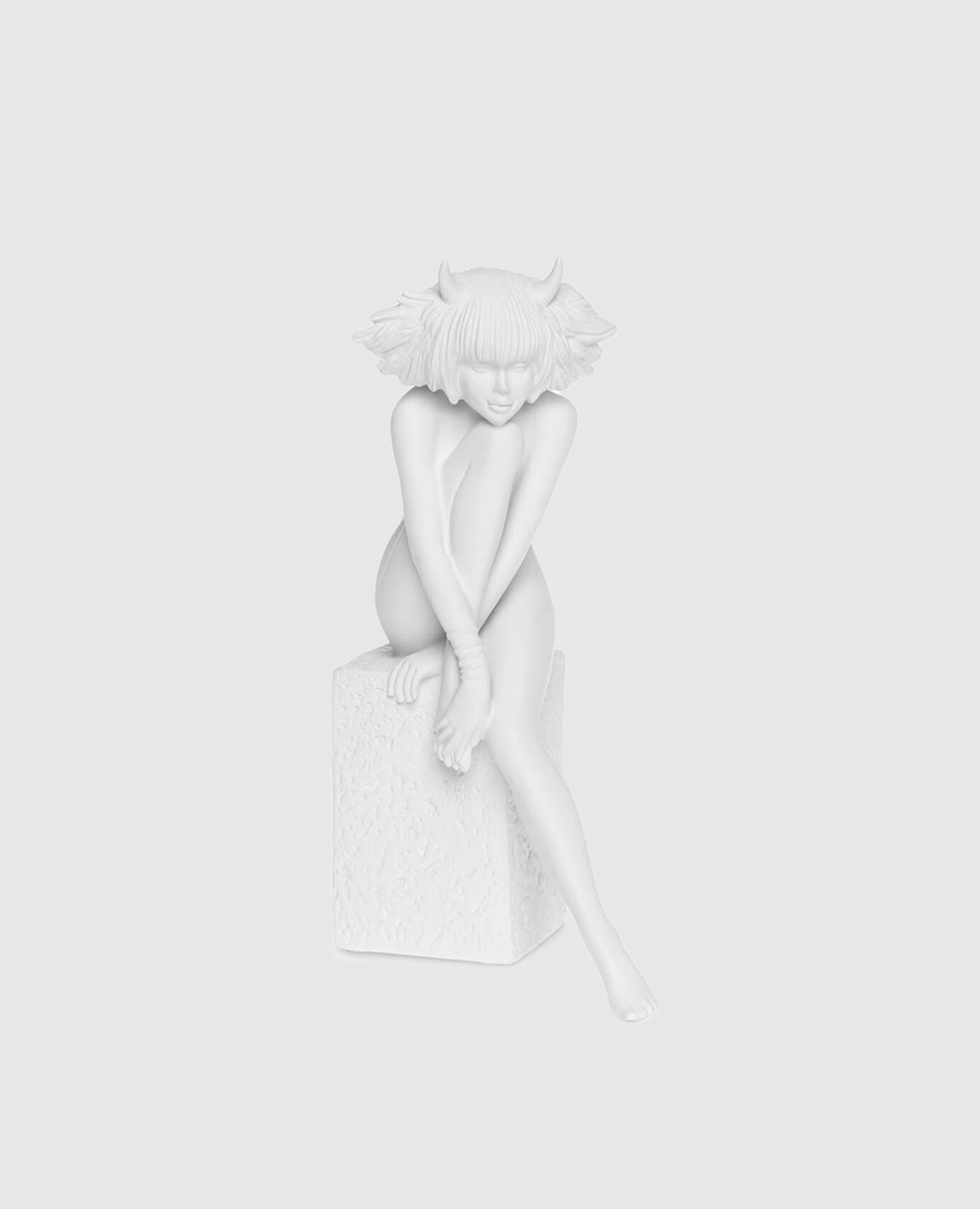 

Decorative porcelain figurine Zodiac Taurus woman Palais Royal, White